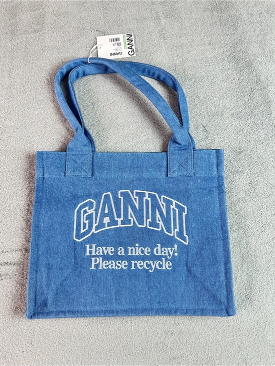 Ganni Handbags - Ganni denim Blue Canvas Tote bag
